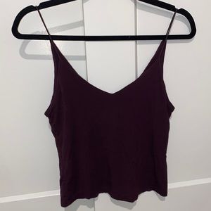 Plum crop top